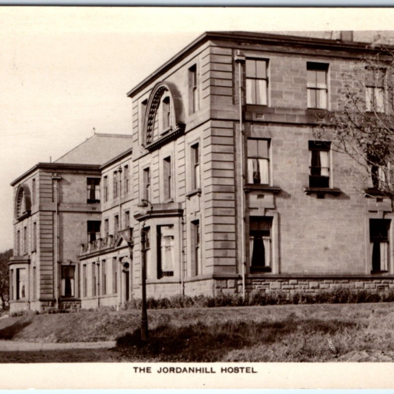 c1940s Jordanhill, Glasgow, England RPPC Hostel Hotel Inn Real Photo PC UK A132