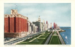 Vintage Postcard Stevens World's Largest And Friendliest Hotel Chicago Illinois