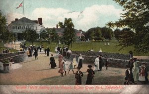 Vintage Postcard 1910 Walk Leading To Casino Willow Grove Park Philadelphia Penn