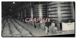 Old Postcard Alcohol Hall Cognac casks Martelle