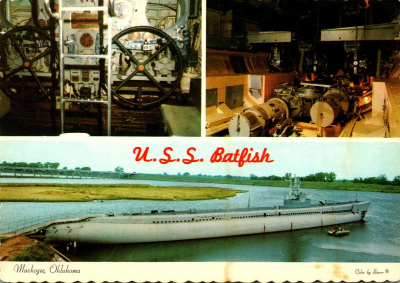 Oklahoma Muskogee World War II Submarine U S S Batfish With Interior Views At...