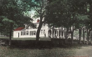 Vintage Postcard Grant House Along Tall With Trees Stamford New York NY