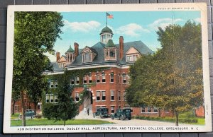 Vintage Postcard 1915-1930 Dudley Hall, Agricultural College, Greensboro (NC)