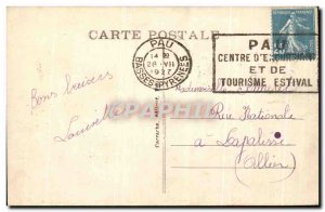 Old Postcard The Pau Pyrenees Boulevard and Gros Chene