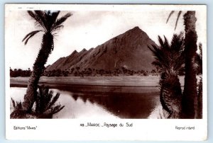 RPPC Paysage du Sud MAROC Morocco Postcard