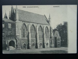 Norfolk NORWICH GRAMMAR SCHOOL c1909 Postcard