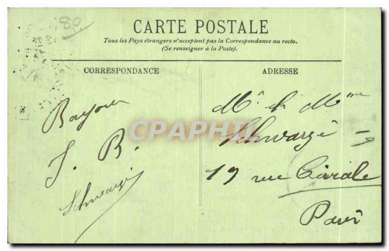 Old Postcard Mers Les Bains Beach