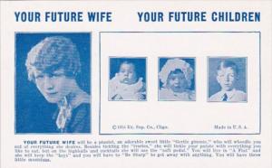 Humour Vintage Arcade Card Your Future Wife Will Be A Pianist