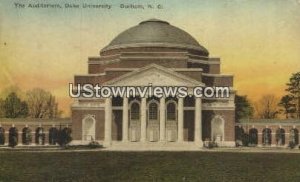 Aud, Duke University - Durham, North Carolina NC Postcard