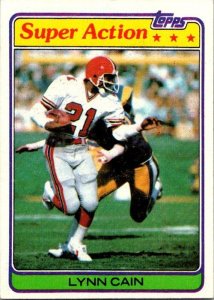 1981 Topps Football Card Lynn Cain Atlanta Falcons sk10261