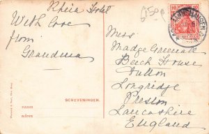 Germany Netherlands 1910 dogs pulled cart vintage postcard