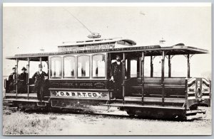 Vtg California CA Oakland & Berkeley Rapid Transit Railway Street Car 2 Postcard