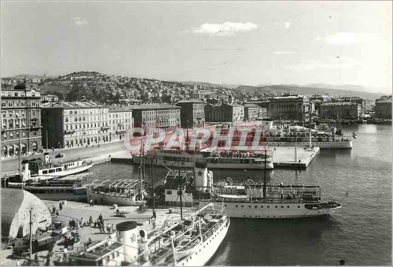 Modern Postcard Rijeka Boat