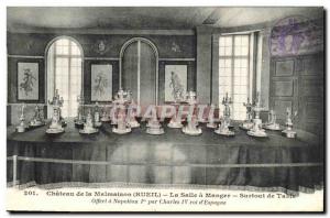 Old Postcard Chateau de Malmaison The Dining Room Table has pffert Surtourt o...