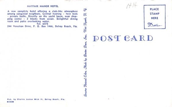 Mayfair Manor Hotel Delray Beach, Florida