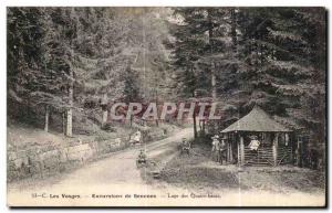 Old Postcard Tour Vosges Senones Lodges of four banks