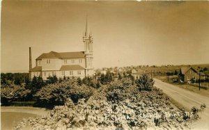 Nova Scotia Canada 1940s St Mary's Church Eglise RPPC Photo Postcard 21-13809