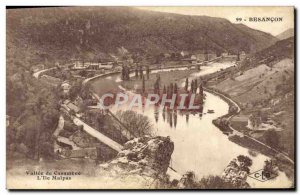 Old Postcard Besancon Vallee Casamene L & # 39ile Malpas