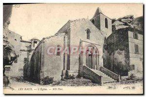 Old Postcard Les Baux Church