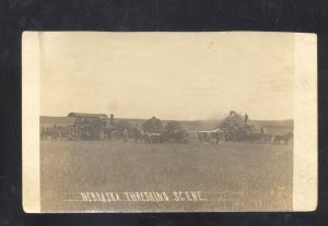 RPPC NEBRASKA FARMING SCENE KRUXO ADVERTISING TO KENWOOD IOWA POSTCARD