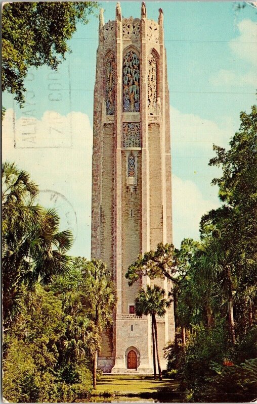 Singing Tower Palms Oak Trees Mountain Lake Sanctuary Lake Wals FL Postcard 