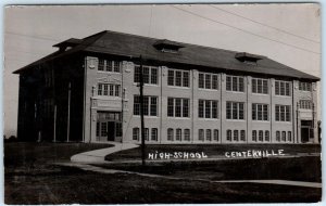 RPPC CENTERVILLE, Iowa IA - HIGH SCHOOL 1917  Appanoose County  Postcard