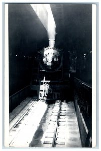 1949 Chicago Milwaukee St. Paul & Pacific Train #888 RPPC Photo Postcard