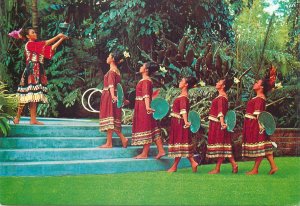 Postcard Philippines folk dance group ceremonial dance view traditional costumes