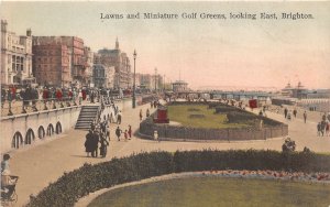 uk52059 lawns and miniature golf greens looking east brighton uk