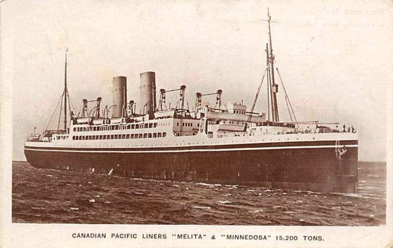 Melita Minnedosa Canadian Pacific Ship 1928 