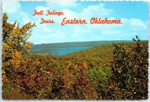 Postcard - Panoramic view - Fall Foliage Tours - Eastern Oklahoma