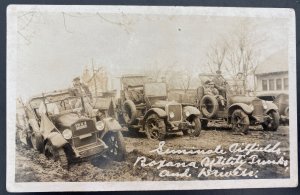 Mint USA Real Picture Postcard RPPC Seminole Oil Field Oklahoma