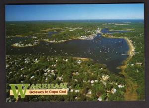 MA Aerial Birdseye View WAREHAM CAPE COD MASS POSTCARD