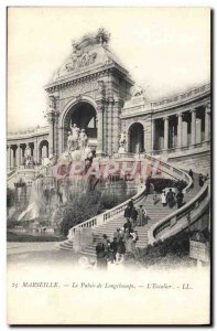 Old Postcard Marseille Palace Longchamps L & # 39escalier