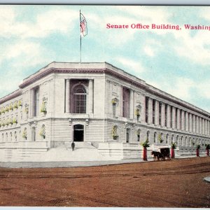 c1910s Washington DC Senate Office Building Corner Street Roadside Reynolds A203