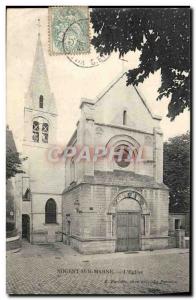 Old Postcard Nogent Sur Marne L & # 39Eglise