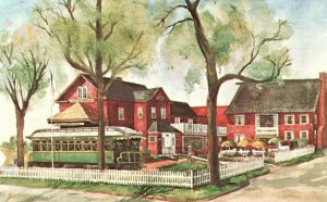 Vintage Postcard 1930's Yankee Silversmith American Inn Wallingford Connecticut
