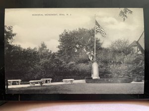 Vintage Postcard 1930-1945 Memorial Monument, Deal, New Jersey