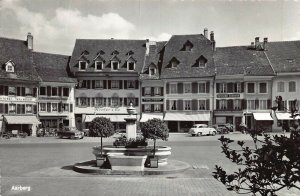 AARBERG SWITZERLAND-STREET VIEW~1960s PHOTO POSTCARD