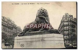 Old Postcard Paris The Lion of Belfort