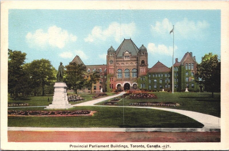 Canada Provincial Parliament Buildings Toronto Vintage Postcard 03.81