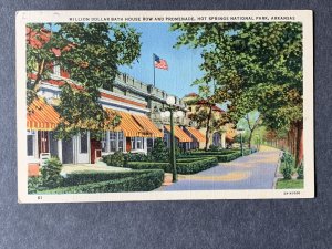 MillionDollarBathHouseRow HotSprings National Park AR Linen Postcard H2148084802