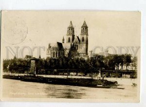 3150907 GERMANY MAGDEBURG Dom mit Elbe Vintage photo RPPC