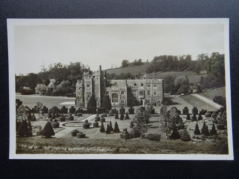 Warwickshire Tysoe COMPTON WYNYATES HOUSE with Topiary Garden - Old RP Postcard