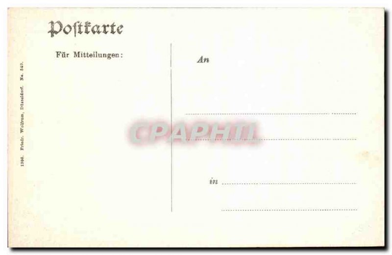 Old Postcard Dusseldorf Rheinansicht