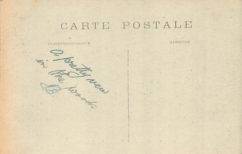 France Rueil St Cucufa Au bord de L'Etang Forest vintage postcard