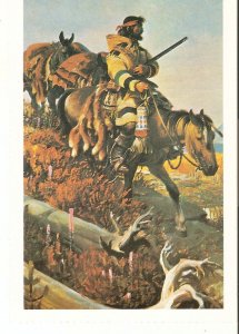 Western Scene Modern Spanish, West History Series Postcard. Size 15,5 x 10,5