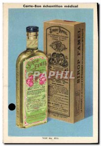 Postcard Old Advertisement Syrup Famel
