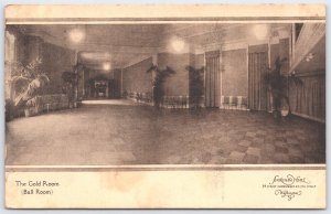 1915 Shoreham Hotel Washington DC Gold Room Ball Room Postcard Posted
