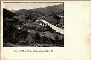 View of White River Valley above Bethel Vermont UDB Vintage Postcard O12